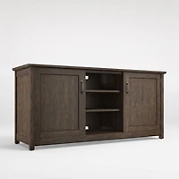 Ainsworth Charcoal Cherry 64" Storage Media Console with Glass/Wood Doors