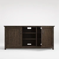 Ainsworth Charcoal Cherry 64" Storage Media Console with Glass/Wood Doors