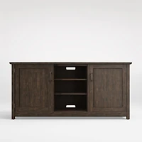 Ainsworth Charcoal Cherry 64" Storage Media Console with Glass/Wood Doors