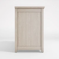 Ainsworth Pickled Oak 64" Storage Media Console with Glass/Wood Doors