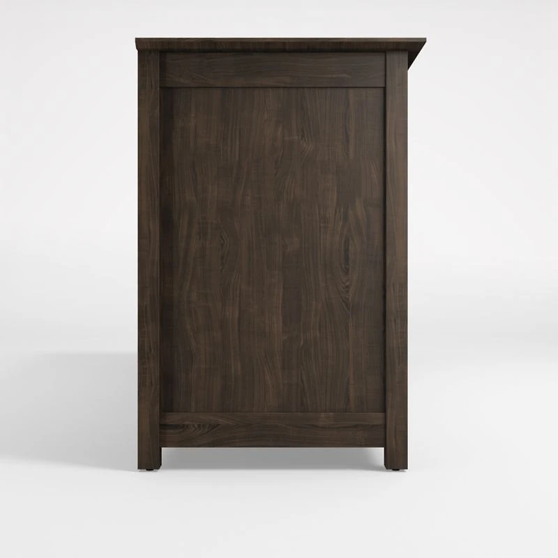 Ainsworth Charcoal Cherry 85" Storage Media Console with Glass/Wood Doors