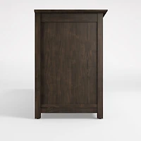 Ainsworth Charcoal Cherry 85" Storage Media Console with Glass/Wood Doors