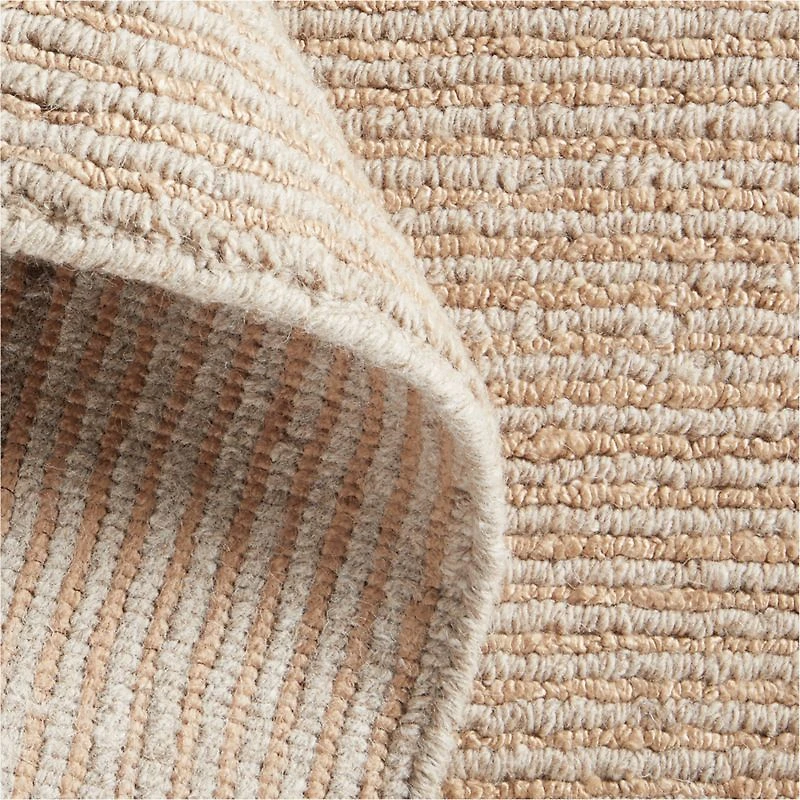 Antibes Wool and Viscose Hand-Knotted Rust Area Rug 10'x14'