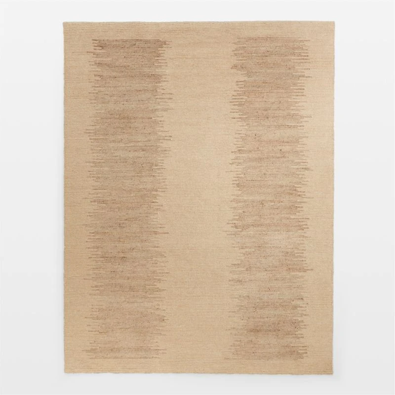 Antibes Wool and Viscose Hand-Knotted Rust Area Rug 10'x14'