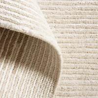 Antibes Wool and Viscose Hand-Knotted Sand Area Rug 6'x9'