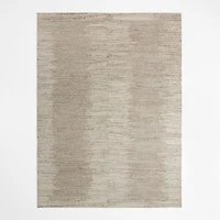 Antibes Wool and Viscose Hand-Knotted Taupe Brown Area Rug 6'x9'