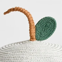 Apple and Strawberry Cotton Rope Fruit Bin Set