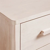 Archie 50" Whitewashed Ash Wood Wide 6-Drawer Kids Dresser