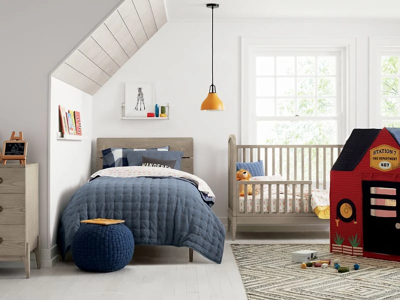 Chambray Blue Kids Pillow Sham