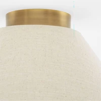 Arcinela Conical Linen Flush Mount Light