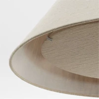 Arcinela Conical Linen Flush Mount Light