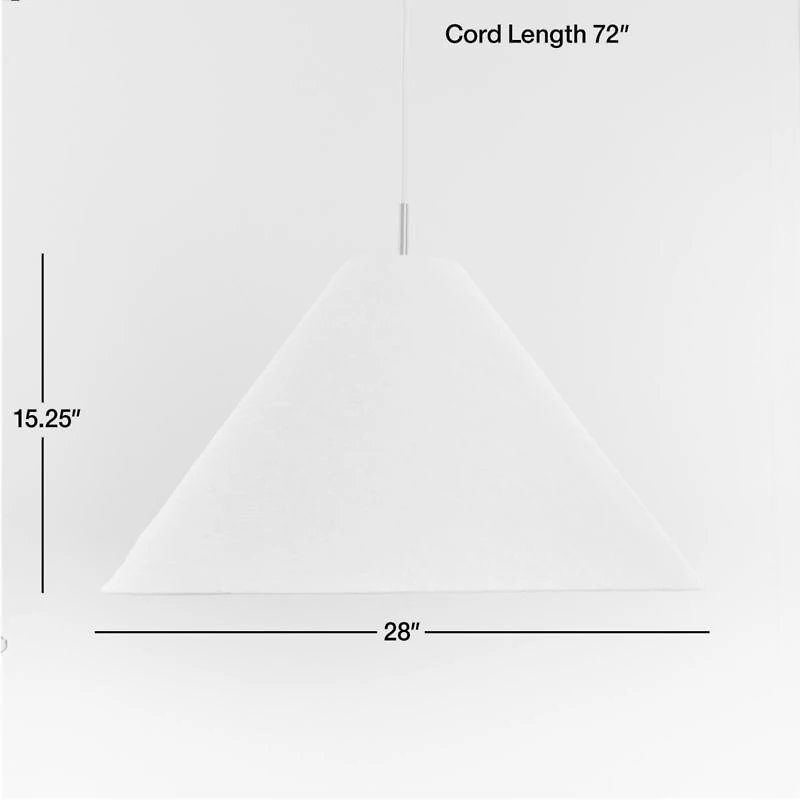 Arcinela 28" Conical Linen Pendant Light
