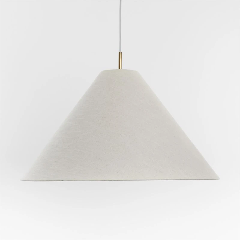 Arcinela 28" Conical Linen Pendant Light