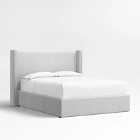 Arden 52" Oyster Grey King Upholstered Headboard with Storage Bed Base