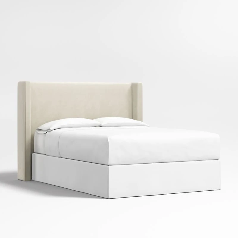 Arden 52" Beige Upholstered King Headboard