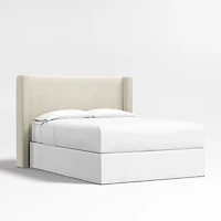 Arden 52" Beige Upholstered King Headboard