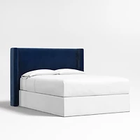 Arden 52" Navy King Upholstered Headboard