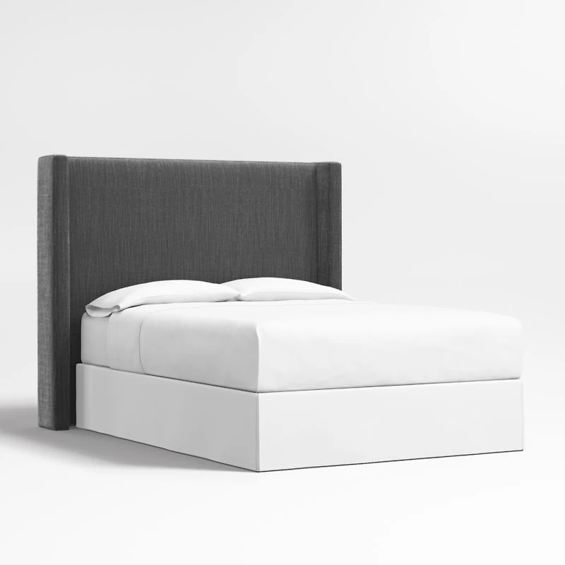 Arden 60" Charcoal Grey King Upholstered Headboard