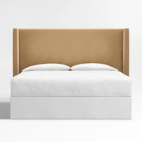 Arden 60" Camel Brown Upholstered Queen Headboard