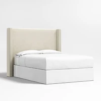 Arden 60" Beige Upholstered King Headboard