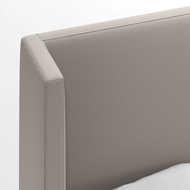 Arden Graphite Grey Upholstered Queen Bed with 52" Headboard