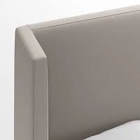 Arden Graphite Grey Upholstered Queen Bed with 52" Headboard