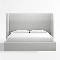 Arden Oyster Grey Upholstered Queen Bed with 60" Headboard