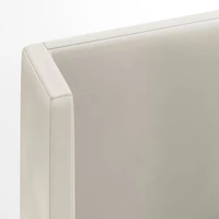 Arden Beige Upholstered King Bed with 60" Headboard