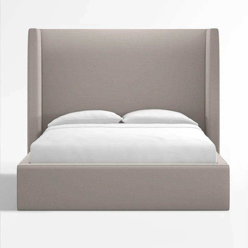 Arden Graphite Grey Upholstered Queen Bed with 60" Headboard