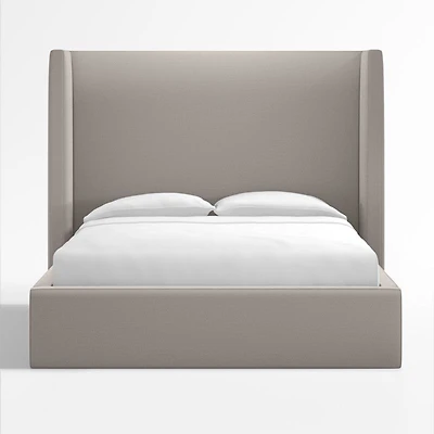 Arden Graphite Grey Upholstered Queen Bed with 60" Headboard