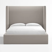 Arden Graphite Grey Upholstered Queen Bed with 60" Headboard