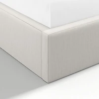 Arden Ivory Upholstered Queen Bed with 60" Headboard