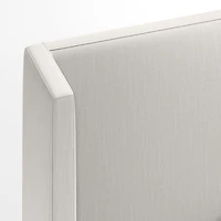 Arden Ivory Upholstered Queen Bed with 60" Headboard