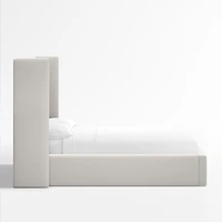 Arden Ivory Upholstered Queen Bed with 60" Headboard