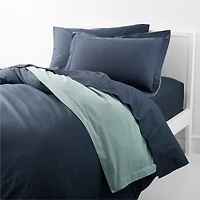 Ari Kids Organic Brushed Cotton Navy Full Sheet Set