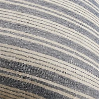 Arla 23"x23" Eyelash Striped Blue Throw Pillow Cover