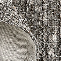 Arles Performance Wool Raised Pattern Dark Grey Area Rug 8'x10'
