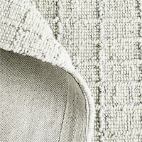 Arles Performance Wool Handwoven Ivory Rug 12"x18" Swatch