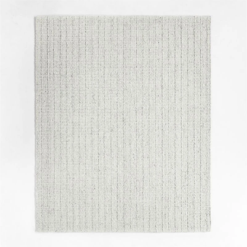 Arles Performance Wool Handwoven Ivory Rug 12"x18" Swatch