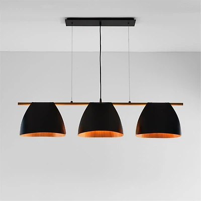 Arnau Bent Metal Linear Chandelier Light