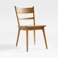Arno Light Brown Wood Side Chair
