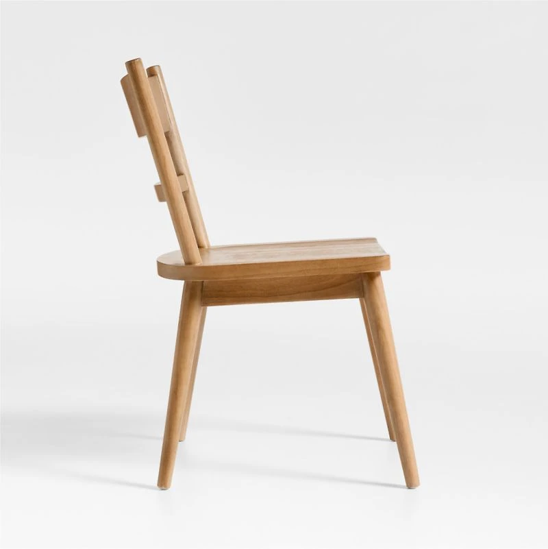 Arno Light Brown Wood Side Chair