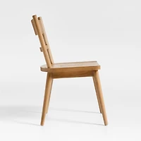 Arno Light Brown Wood Side Chair