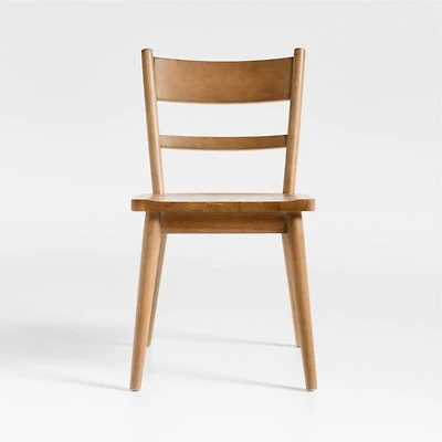 Arno Light Brown Wood Side Chair