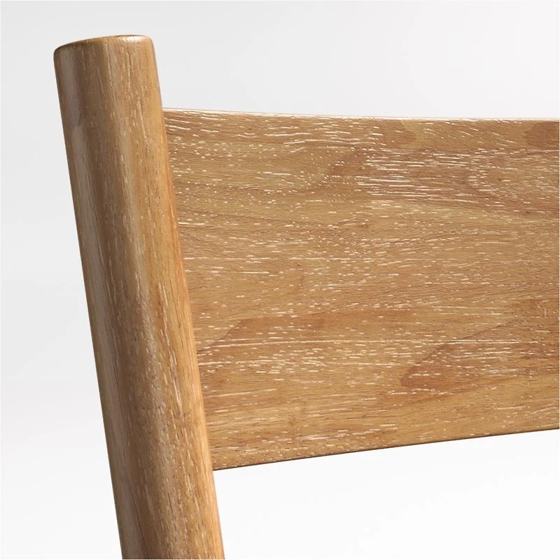 Arno Light Brown Wood Swivel Counter Stool