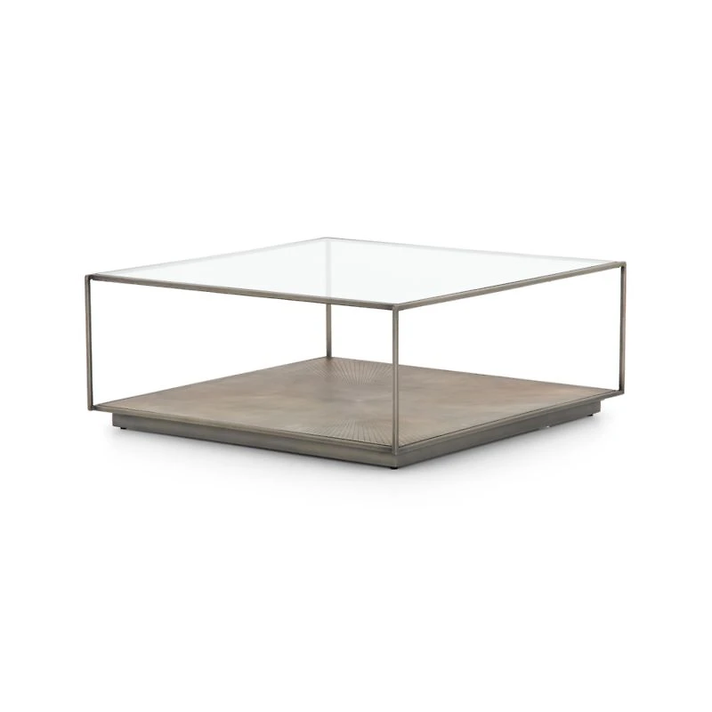 Array Square Coffee Table with Shelf