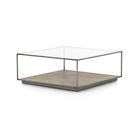 Array Square Coffee Table with Shelf