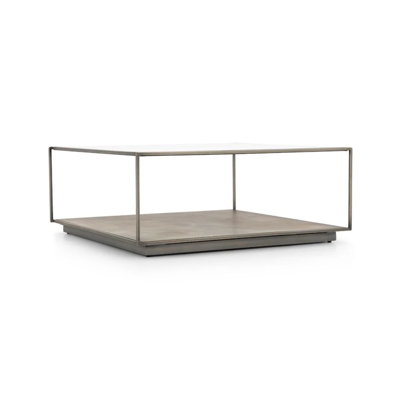 Array Square Coffee Table with Shelf