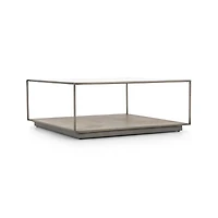 Array Square Coffee Table with Shelf