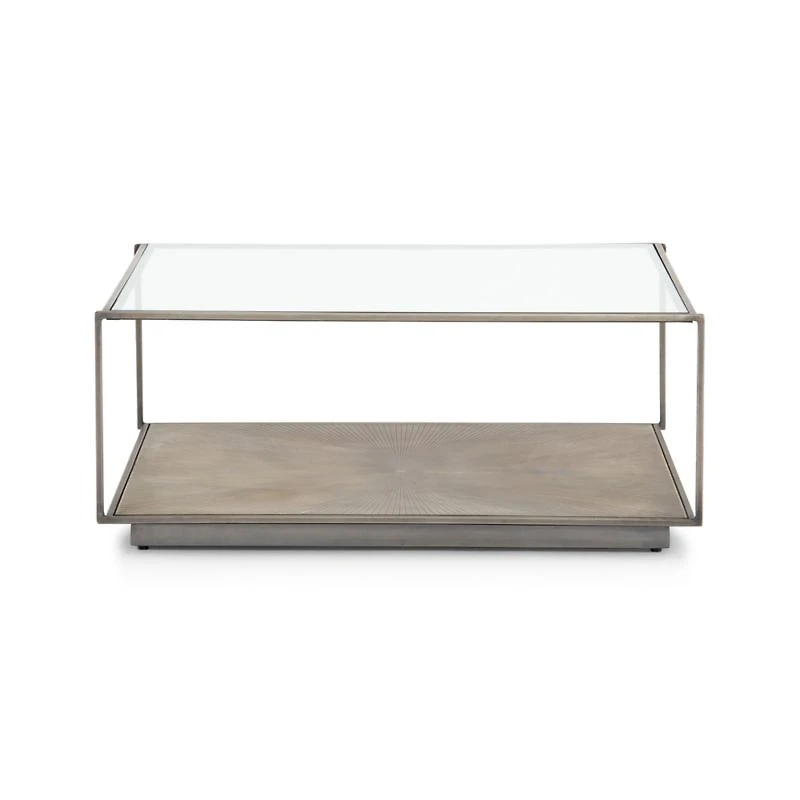 Array Square Coffee Table with Shelf
